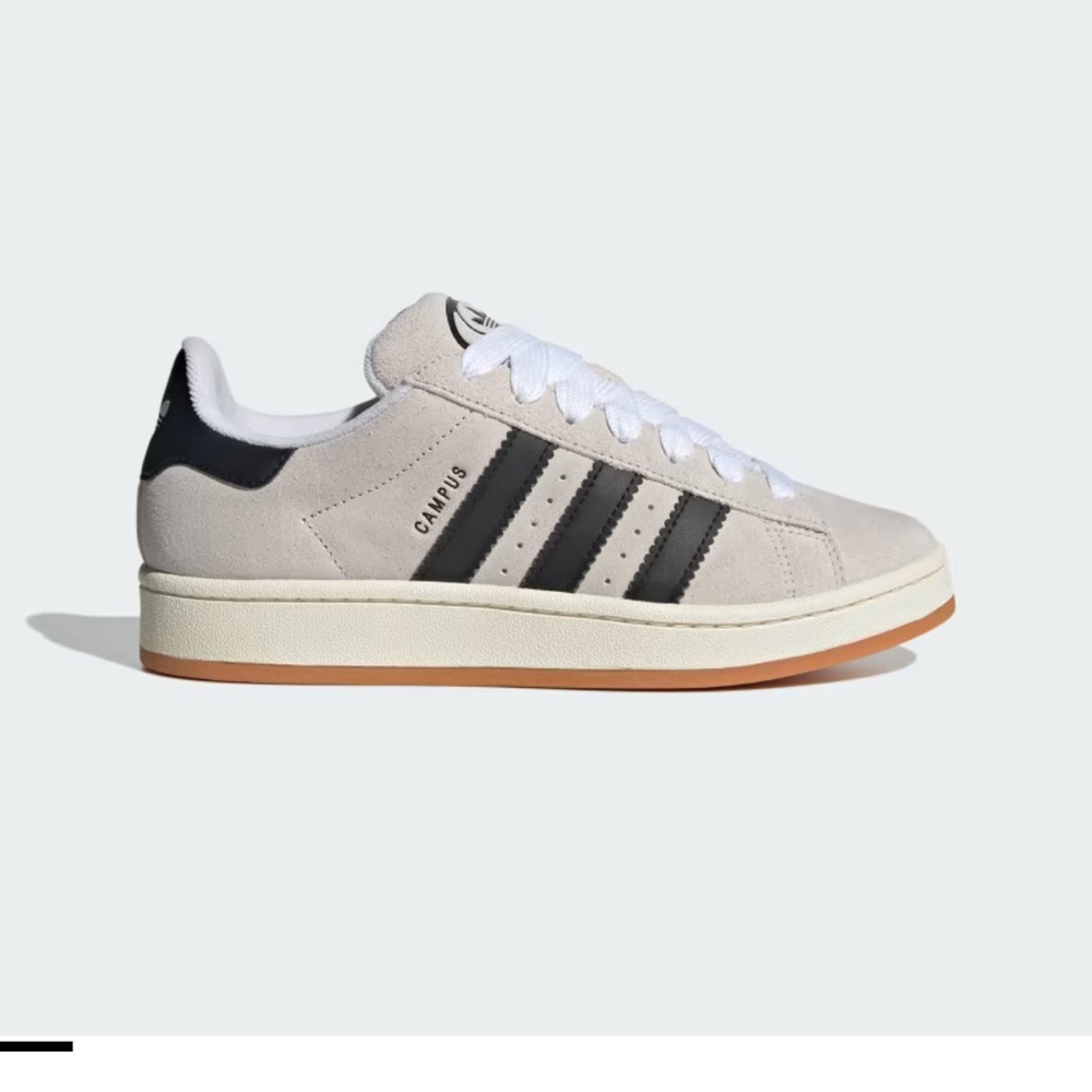 Brand New/Never Worn Adidas Beige and Black Campus Sneakers